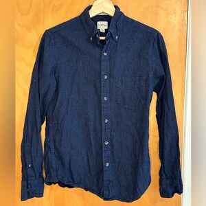Brushed twill j crew button down